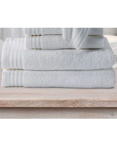 Diagonal Piqué Bath Towel